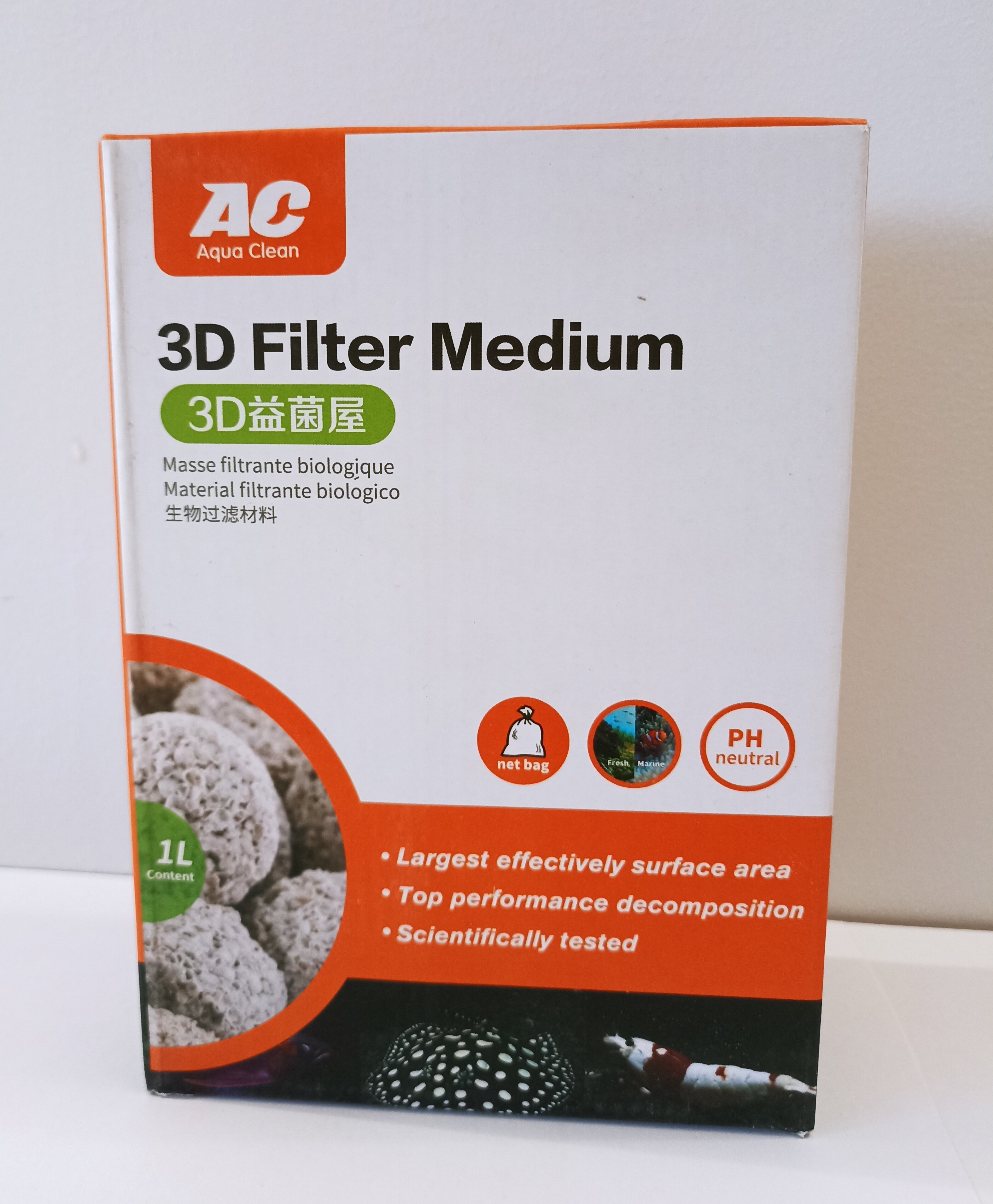 Наполнитель для фильтров/сампов Aqua Clean 3D Filter Medium - фотография № 1