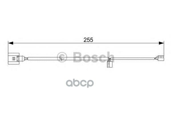 1 987 473 013_=Qbws0226 [7L0907637b] !Датчик Износа Колодок Задvw Touareg,Porsche Cayenne 02>L=255 Bosch арт. 1 987 473 013