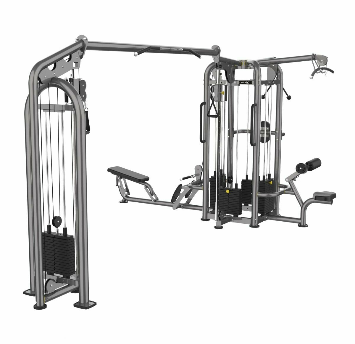 Fitex 4-х Позиционная мультистанция с блочной рамкой Fitex Pro FTX-6280A