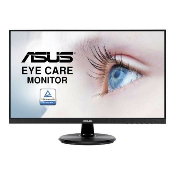 Монитор ASUS 23.8" VA24DQ IPS LED, 1920x1080, 5ms, 250 cd/m, 178°/178°, 100M:1, D-Sub, HDMI, DisplayPort, 75Hz, колонки, FreeSync, Eye Care, GamePlus Tec., Tilt, VESA, Black, 90LM0543-B01370 ( VA24DQ,дисплей ЖК, LCD, Full HD, VGA )