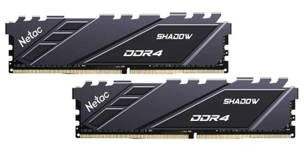 Оперативная память для компьютера 16Gb (2x8Gb) PC4-28800 3600MHz DDR4 DIMM CL18 Netac Shadow NTSDD4P36DP-16E