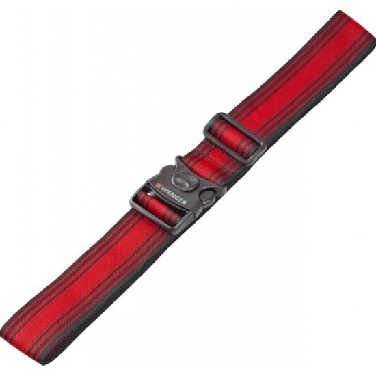 Ремень багажный Wenger , черный/красный, полиэстер, 101,5 x 1,4 x 5 см