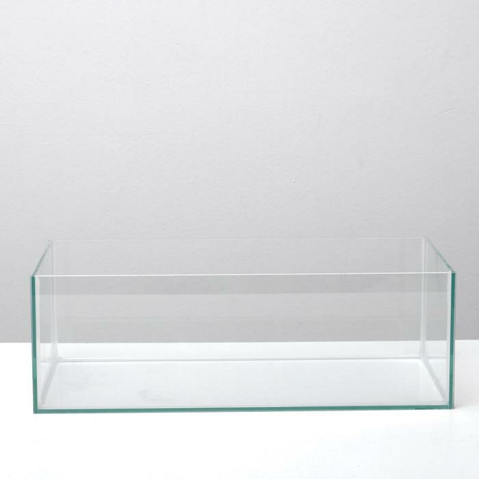 Прямоугольный Акваскейп прозрачный шов , 60х30х20 см, без ребер жесткости, 36 л - фотография № 2