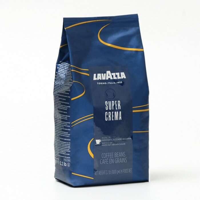 Lavazza Кофе Lavazza Super Crema, в зернах, 1 кг - фотография № 1