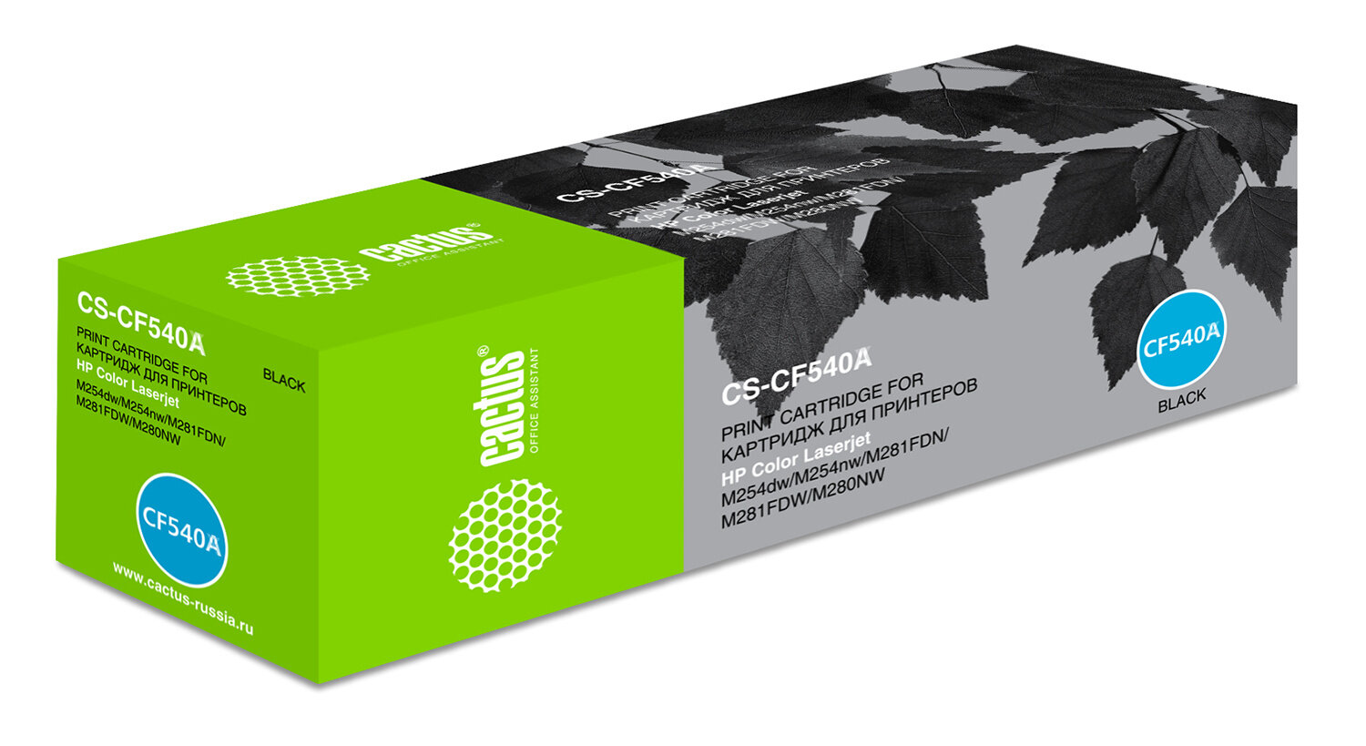 Картридж CACTUS CS-CF540A, черный / CS-CF540A