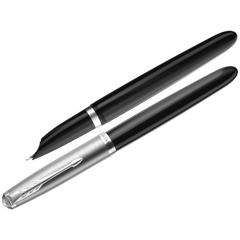 Ручка перьевая Parker "51 Black CT" черная, 0,8мм, подарочная упаковка, 317498