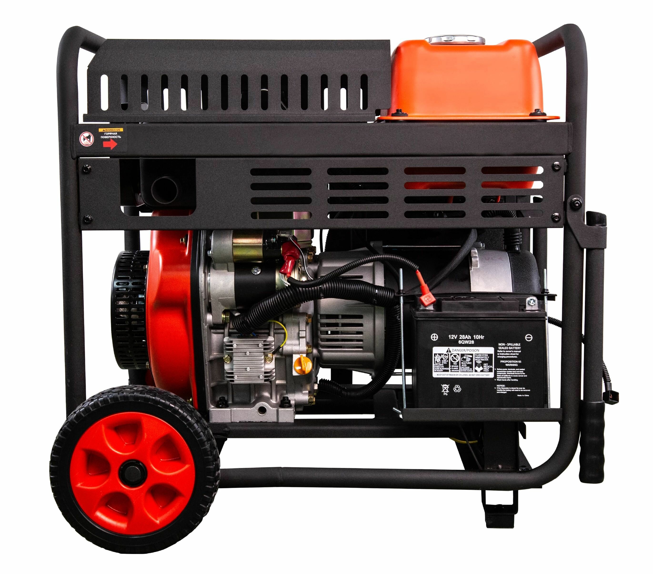Дизельный генератор AD5500EA (5,5 кВт) Стартер Ручной/Электро/ATS - фотография № 5