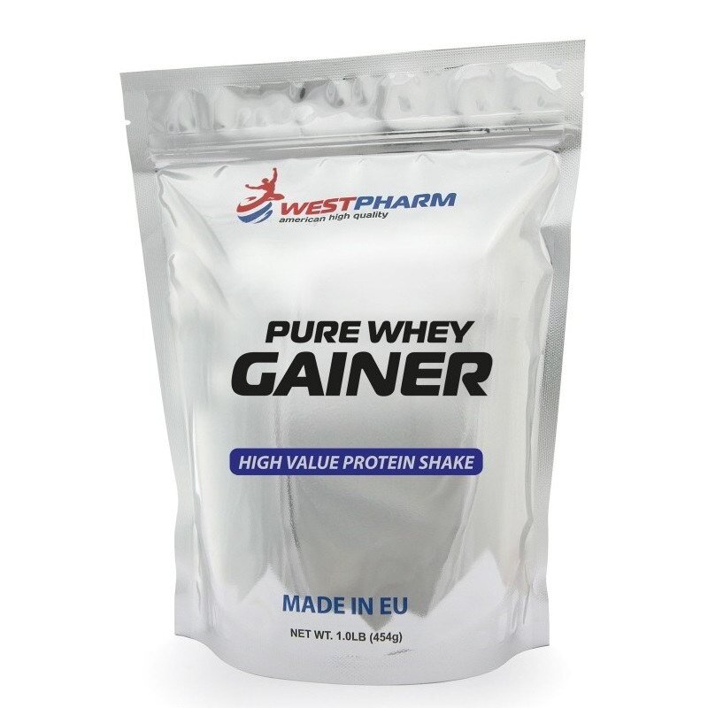 WestPharm Pure Whey Gainer 454 гр (WestPharm) Ванильное мороженое