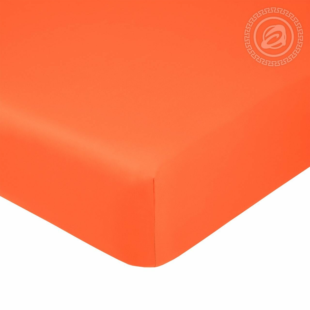 Простынь на резинке «Оранжевый» сатин (Простынь на рез. 180*200*20см) - фотография № 1