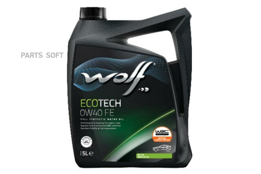 WOLF OIL 8320903 Масо моторное синтетическое EcoTech FE 0W-40, 5