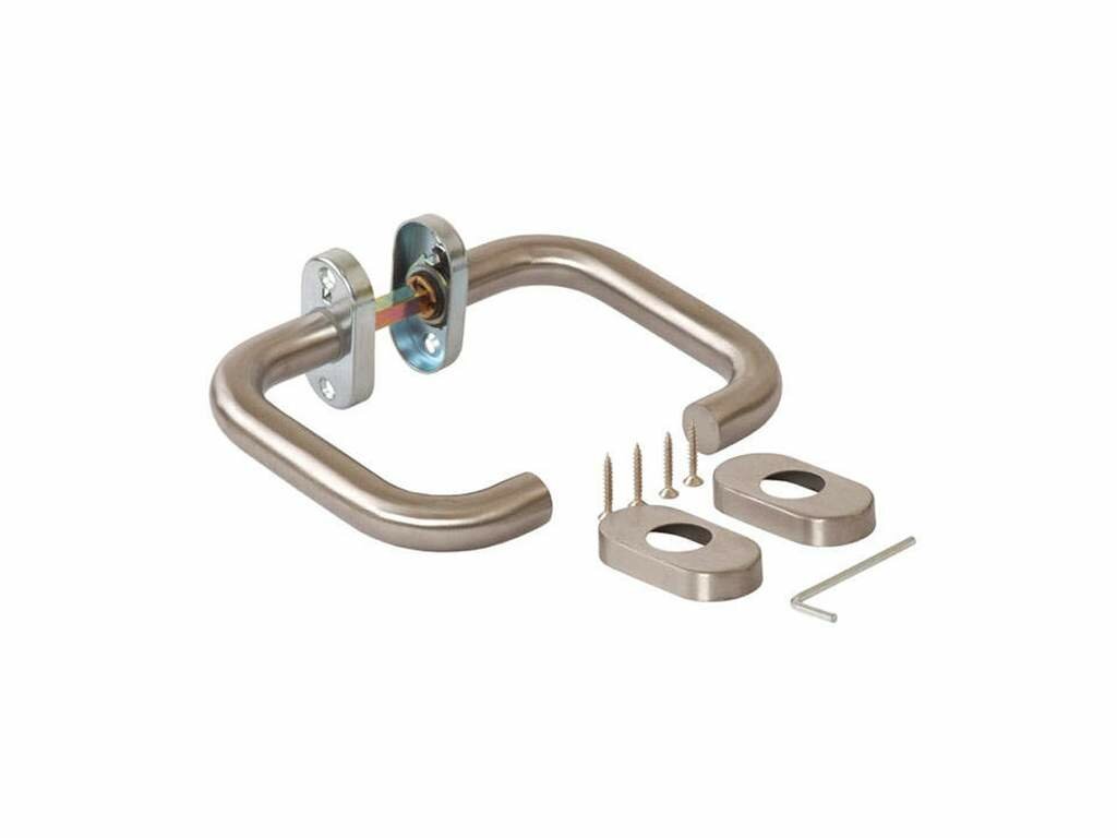 фото Гарнитур нажимной раздельный Elementis, кругл., +/-45°, нерж. сталь