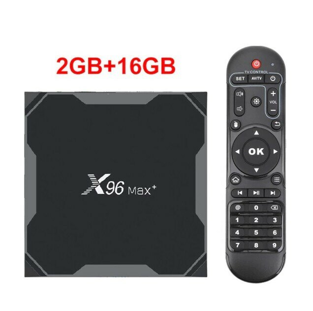 Приставка Смарт-ТВ X96 MAX Plus, 2G16G , Android 9,0, 4 ядра, Wi-Fi, 4K