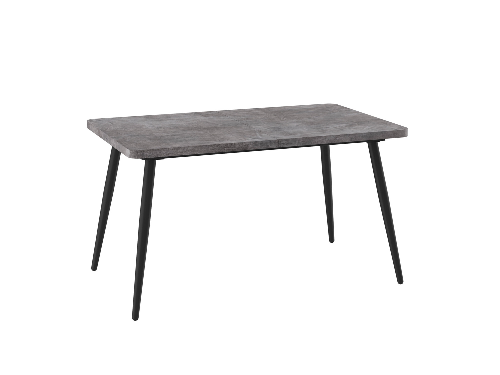 фото Стол Вояж 140, Дымчатая керамика/Чёрный