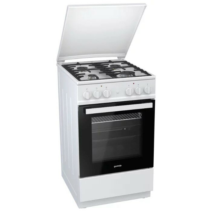 Gorenje KN5142WF-B Плита комбинированная , белый реш.чугун