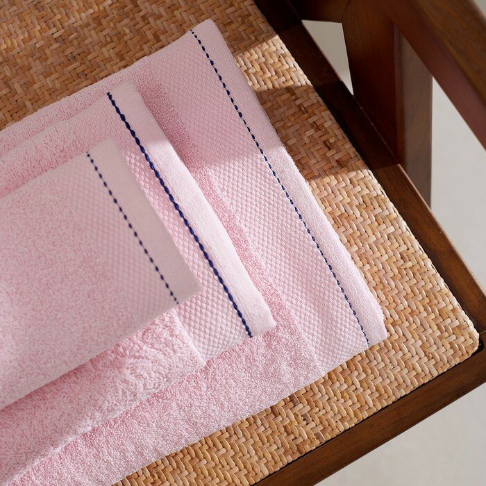 Полотенце махровое LoveLife "Plain" 30*60 см, цв. розовый, 100% хлопок, 450 гр/м2 - фотография № 5