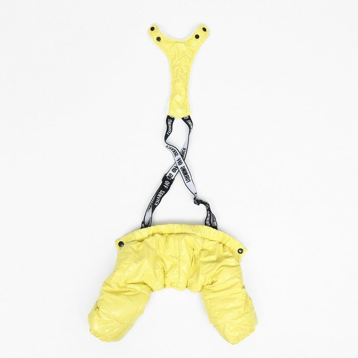 Комбинезон-штаны для собак, размер L (ДС 40, от 44 см), жёлтый 9748785 - фотография № 8