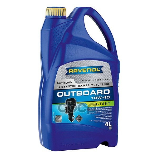 Синтетическое моторное масло RAVENOL Outboardoel 4T SAE 10W-40