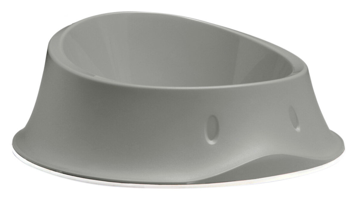 фото Stefanplast Миска нескользящая Break 2 серый 600мл 19*19*7см (CIOTOLA BREAK 2 CON PIEDINI ASSORTITO) 96120 0,1 кг 58213 (1 шт)