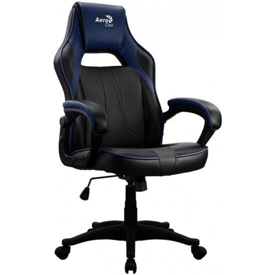 Кресло геймерское AEROCOOL AC40C AIR Black Blue , черно-синее, до 125 кг, ШxДxВ : 64x67x111-119 см