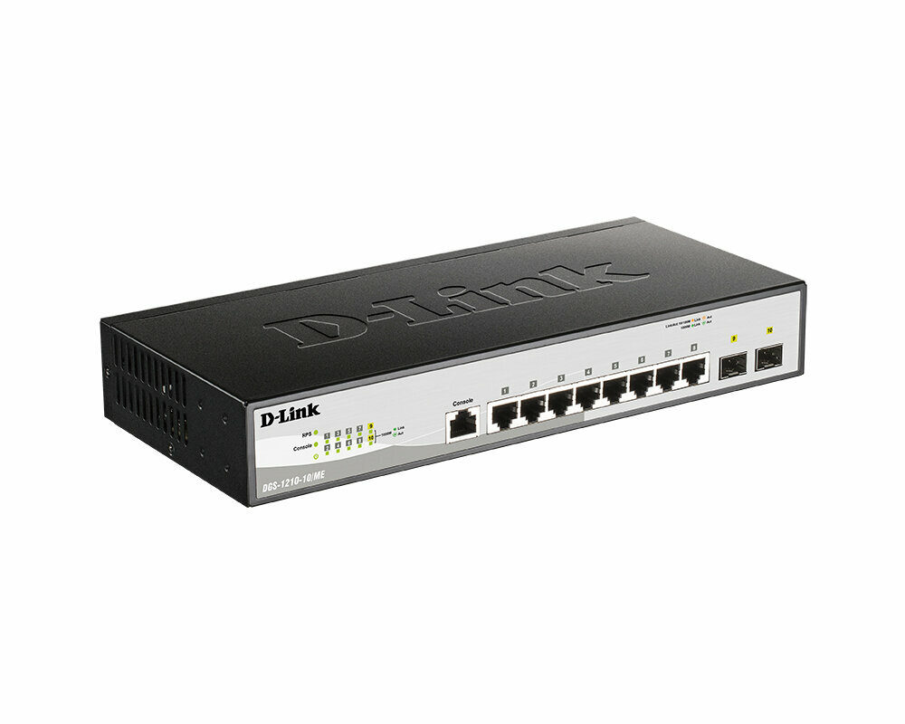 Коммутатор D-Link WebSmart DGS-1210-10/ME/B1 DGS-1210-10/ME/B1A/Управляемый Layer 2