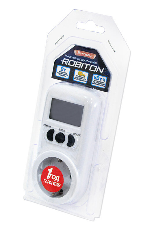 Robiton Ваттметр бытовой Robiton PM-1 White