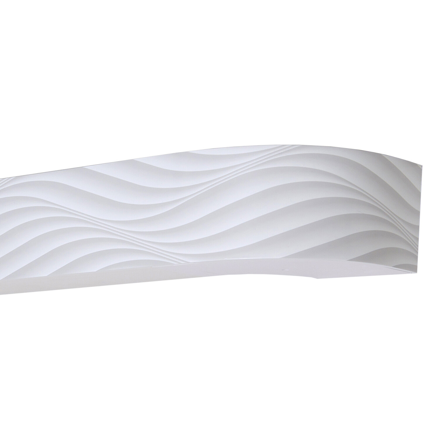фото Карниз потолочный Магеллан 3-х рядный Волна 3D 85 мм Стандарт 160 см белый