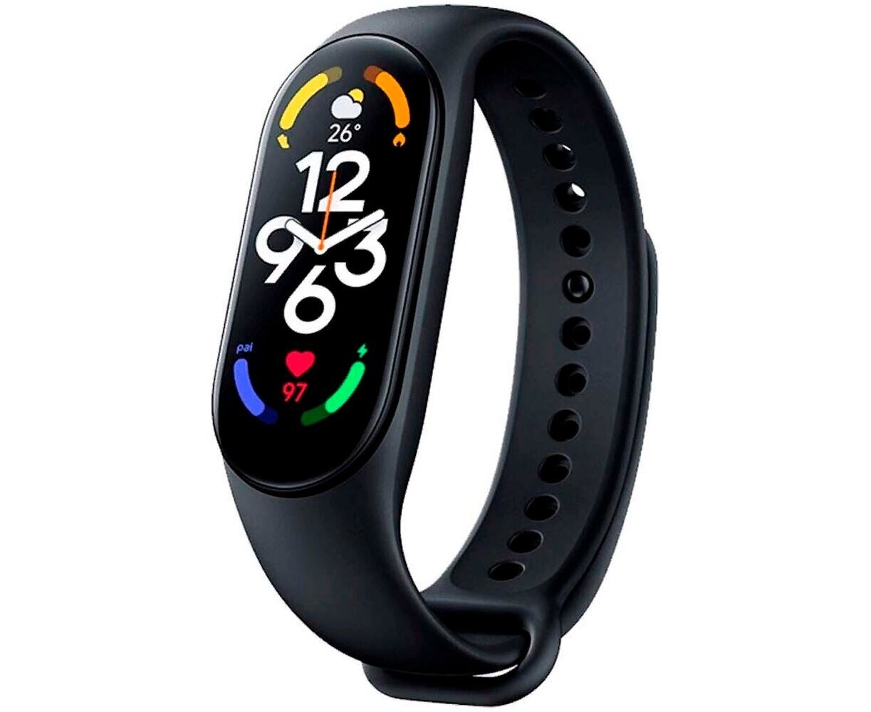 Умный браслет Xiaomi Mi Band 7, черный (RU)