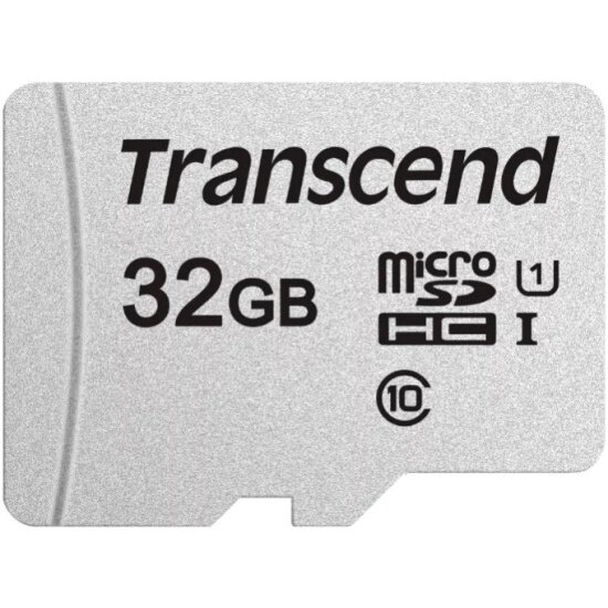 Карта памяти TRANSCEND micro SDHC 32Gb 300S UHS-I U1 A1 + ADP (100/20 Mb/s)