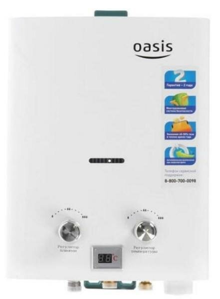 Проточный газовый водонагреватель Oasis B-12W