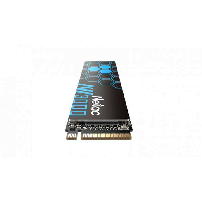 Ssd накопитель Netac SSD NV3000 2TB PCIe 3 x4 M.2 2280 NVMe 3D NAND, R/W up to 3300/2900MB/s, TBW 1200TB, with heat sink, 5y wty