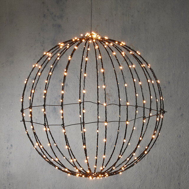 фото Edelman Подвесной светильник Шар Вэллар 40 см, 260 экстра теплых белых LED ламп, таймер, IP44 1105691