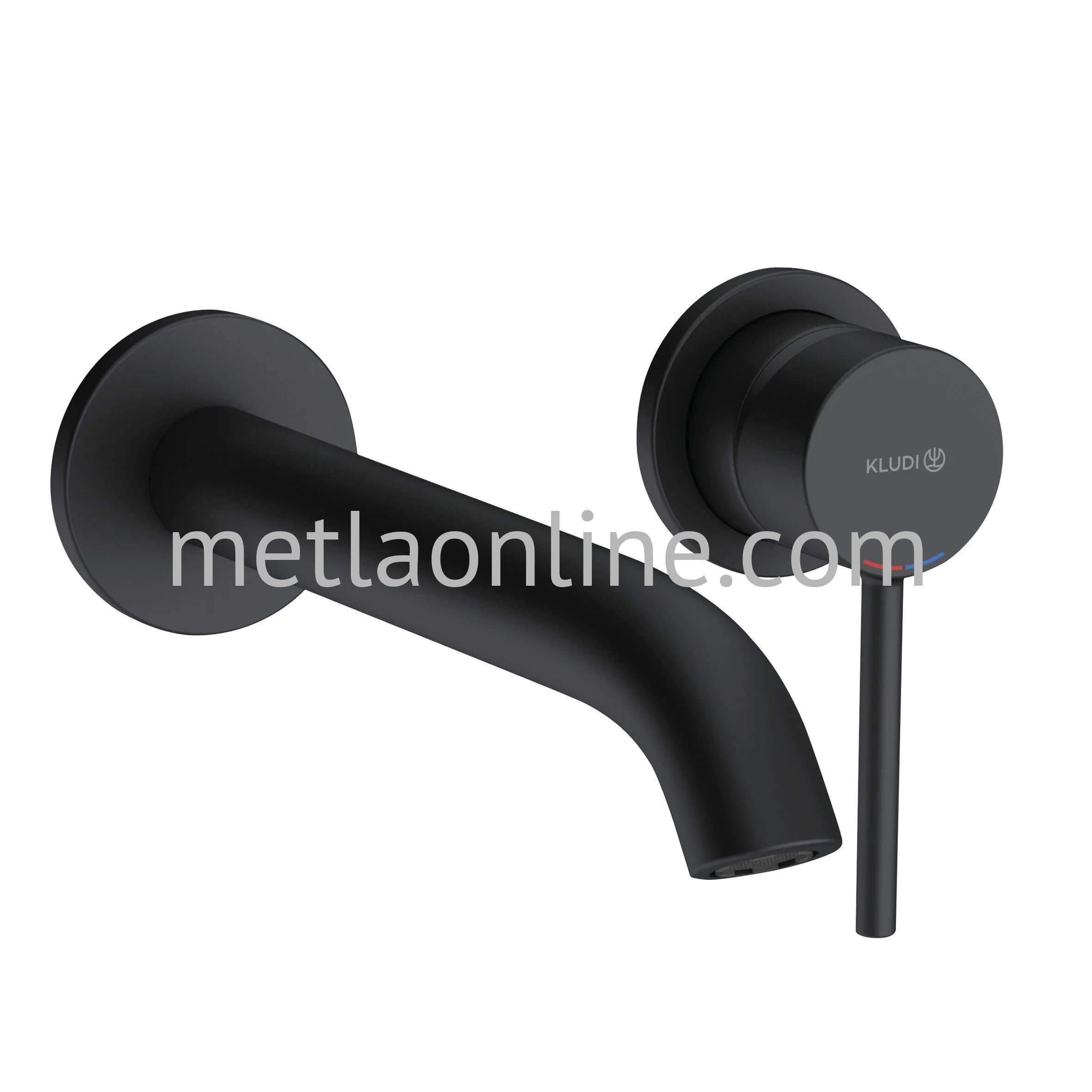 Kludi Смеситель для раковины Kludi BOZZ 382453976 настенный черный матовый