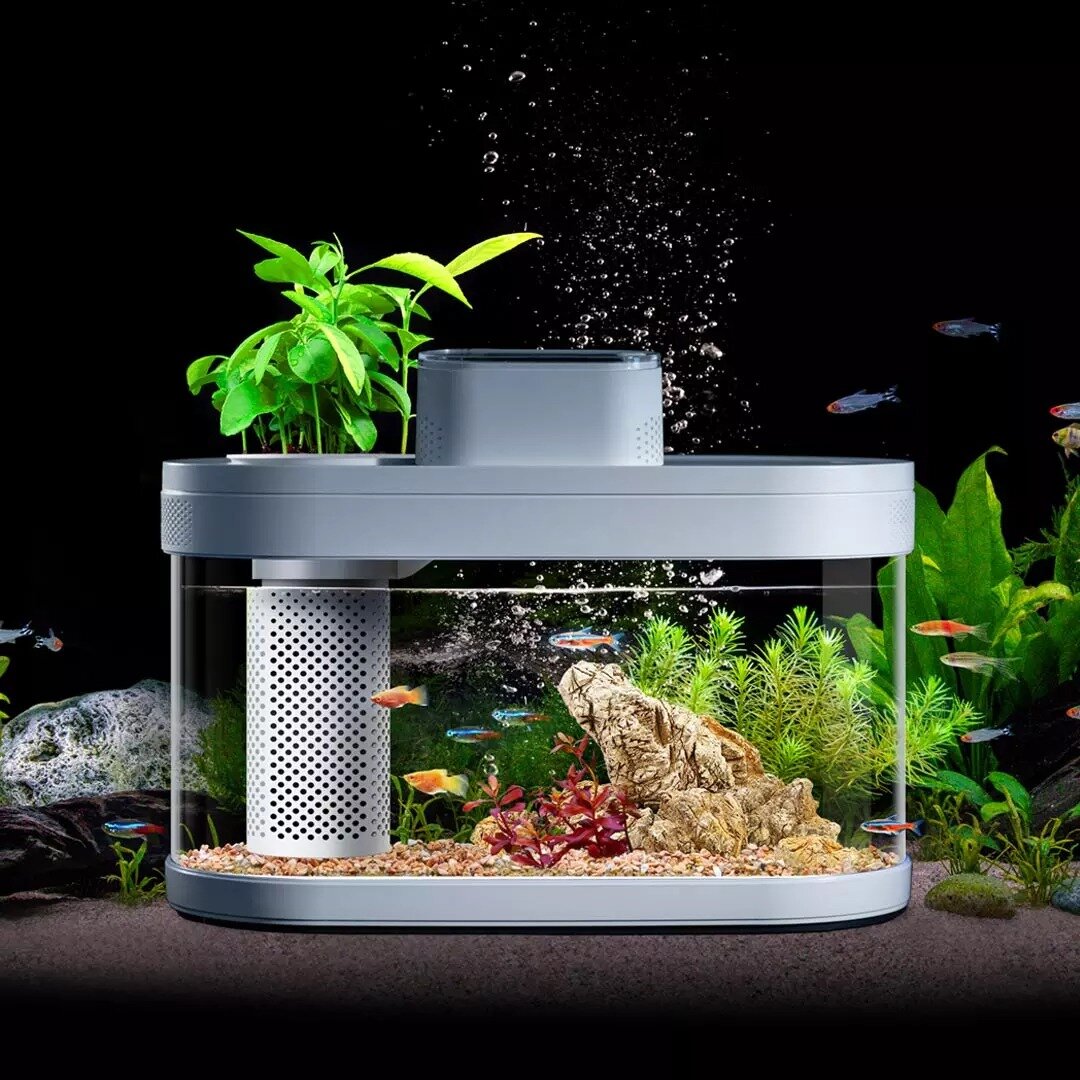 Умный Аквариум Geometry AI Smart Modular Fish Tank Pro С180 (HF-JHYG07) версия с автокормушкой - фотография № 6