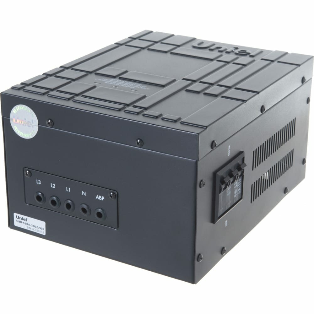 фото Автоматический трехфазный блокиратор Uniel UBR-55BA-3G36/SLS