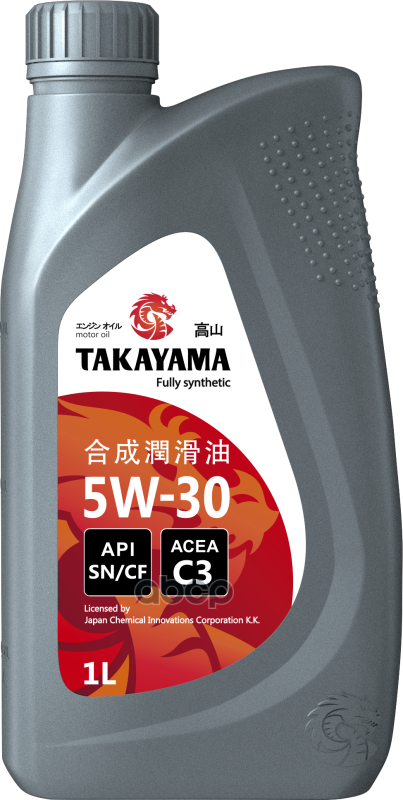 TAKAYAMA Масло Моторное Takayama Sae 5w-30 Api Sn/Сf С3 Пластик 1л 605530