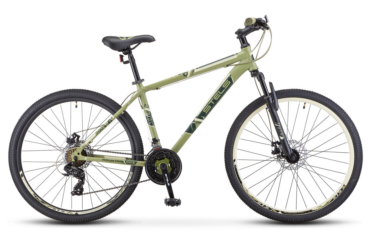 Горный (MTB) велосипед STELS Navigator 700 MD 27.5 V020 (2019) рама 17.5" Хаки