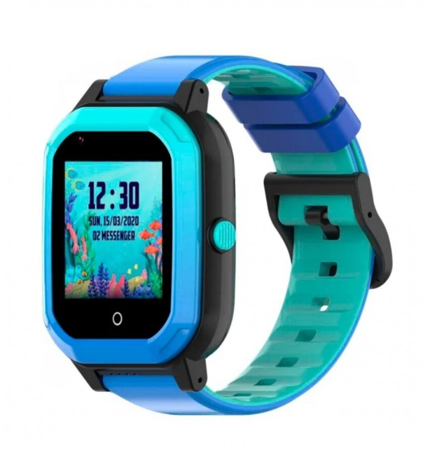 Для детей Wonlex Детские умные часы Smart Baby Watch Wonlex KT20 GPS, WiFi, камера, 4G голубые (водонепроницаемые)