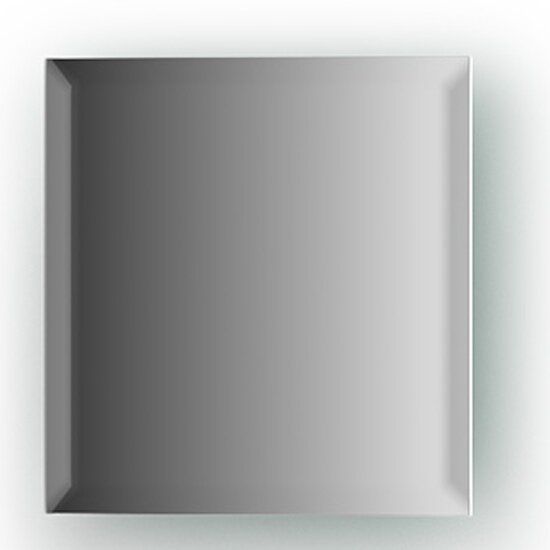 Зеркальная плитка с фацетом EVOFORM BY 1500 (квадрат 15х15 cm серебро) 10 mm