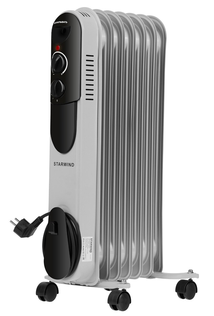 Масляный радиатор Starwind SHV3001 серый