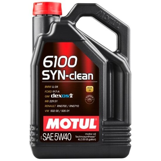 Моторное масло MOTUL 6100 SYN-CLEAN 5W-40 4 л