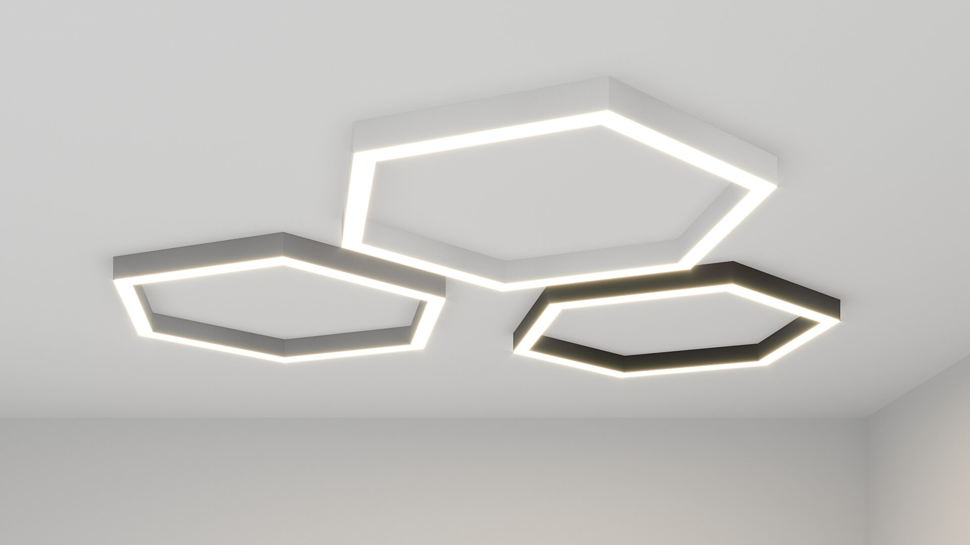 Светильник светодиодный профильный подвесной LEDSD HEXAGON LINE-1460 - фотография № 6