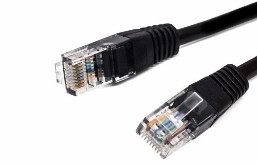 Кабель патч-корд U/UTP 5e кат. 3м Filum FL-U5-3M-BK 26AWG(7x0.16 мм), омедненный алюминий (CCA), PVC, чёрный