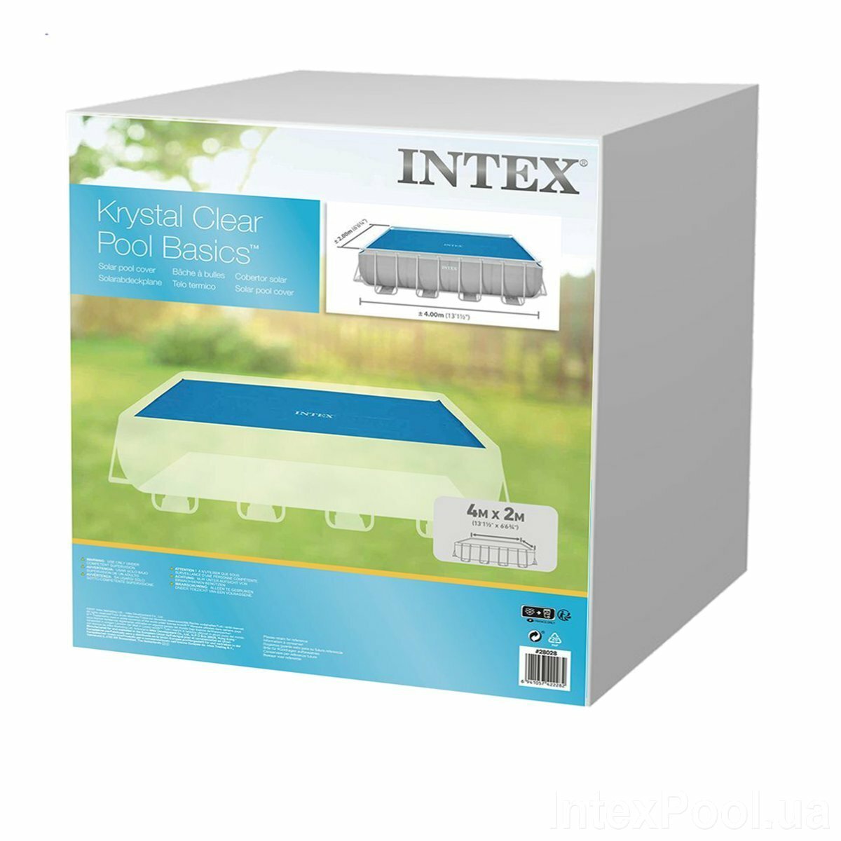 Покрывало для бассейнов Intex Solar Pool Cover 549х274 см 28016 - фотография № 9