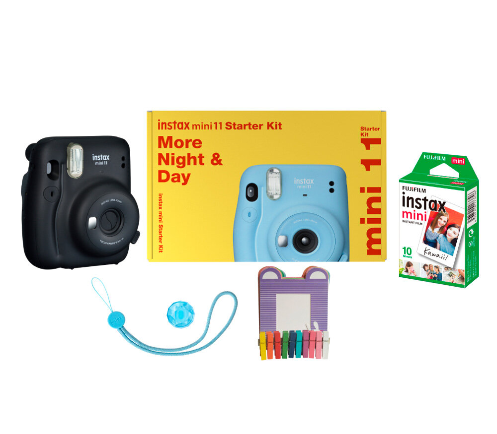 Фотоаппарат моментальной печати Fujifilm Instax MINI 11 Starter kit дерзкий уголь