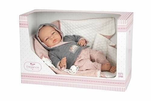 Arias ELEGANCE EDUR Кукла мягкая с виниловыми конечностями 40 см Т22086