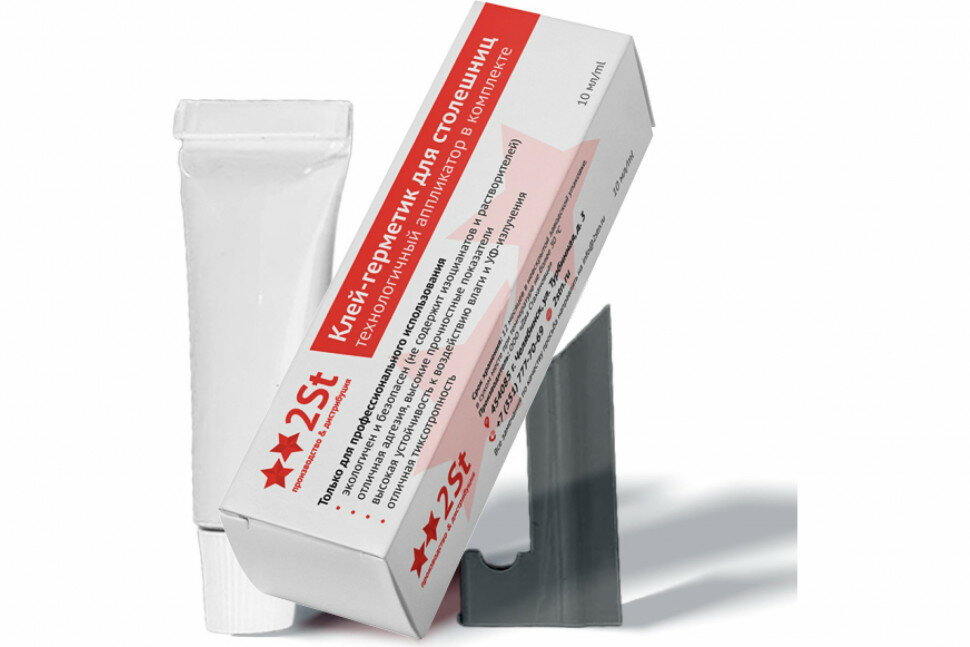 фото Клей-герметик для монтажа кухонных столешниц 2STN 10 мл, серый Ral 7040 297040