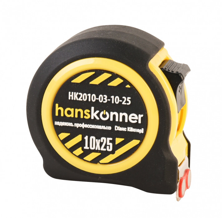 Рулетка Hanskonner 10 м. х 25 мм. HK2010-03-10-25