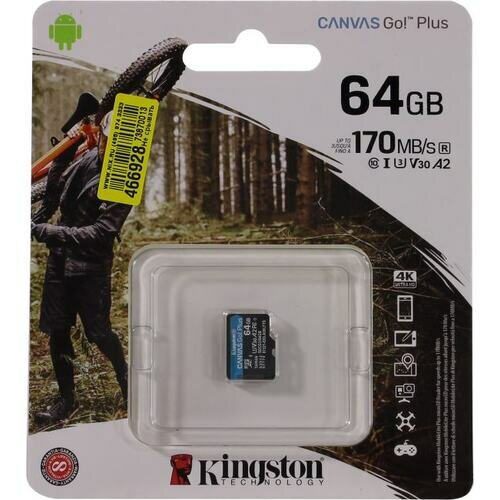 SD карта Kingston Canvas Go! Plus SDCG3/64GBSP