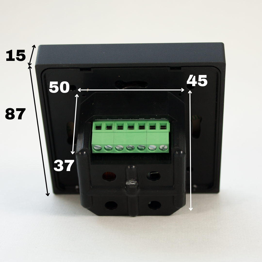 Термостат/терморегулятор для теплого пола с ZigBee сенсорный программируемый встраиваемый черный LYTKO 101+ 1/16A - фотография № 4