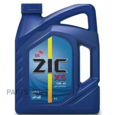 ZIC 172622 ZIC X5 10W40 (6L)_ ! .\ API SP/SN+